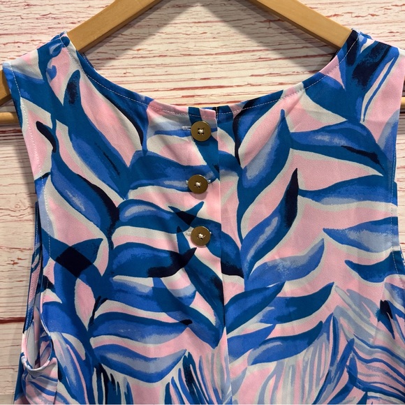 Lilly Pulitzer Iona Sleeveless Top in Pink Tropics Tint Heat Wave Sz M - Picture 12 of 12